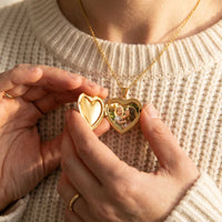 Thumbnail for Collana medaglione a cuore con foto