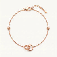 Thumbnail for Bracciale numeri romani — foto prodotto su sfondo bianco, oro rosa | SKU: 25535339-rose-gold