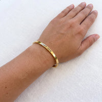 Thumbnail for Bracciale carpe diem — foto indossata, misura reale, oro | SKU: cp-g