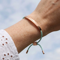 Thumbnail for Bracciale intrecciato — primo piano dei dettagli, oro rosa | SKU: lamenthe-rg