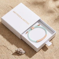 Thumbnail for Bracciale macramè — nella scatola regalo, oro rosa | SKU: lamenthe-rg