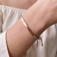 Thumbnail for Bracciale corda — primo piano dei dettagli, oro rosa | SKU: lanature-rg