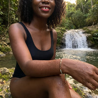 Thumbnail for Bracciale regolabile — foto indossata in acqua, waterproof, oro rosa | SKU: lanature-rg