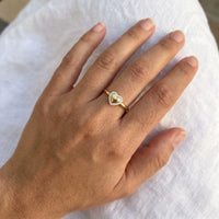 Thumbnail for Anello cuore — foto indossata, misura reale, oro | SKU: lecoeur