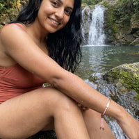 Thumbnail for Bracciale amicizia — foto indossata in acqua, waterproof, oro rosa | SKU: lecorail-rg