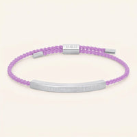 Thumbnail for Bracciale intrecciato — foto prodotto su sfondo bianco, argento | SKU: lemauve-wg