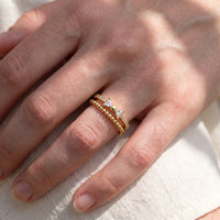 Thumbnail for Anello regolabile — primo piano dei dettagli, oro | SKU: lepapillon