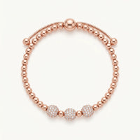 Thumbnail for Bracciale palline — foto prodotto su sfondo bianco, oro rosa | SKU: 25535342-rose-gold