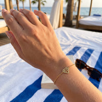 Thumbnail for Bracciale minimal — foto indossata, misura reale, oro | SKU: 11662607-gold