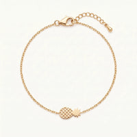 Thumbnail for Bracciale catenina — foto prodotto su sfondo bianco, oro | SKU: 9178613-gold