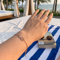 Thumbnail for Bracciale catenina — foto indossata, misura reale, oro rosa | SKU: 9178613-rose-gold