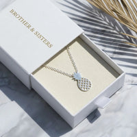 Thumbnail for Ciondolo ananas — nella scatola regalo, argento | SKU: 8050907-white-gold
