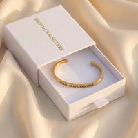 Thumbnail for Bracciale inciso — nella scatola regalo, oro | SKU: lbat-rg