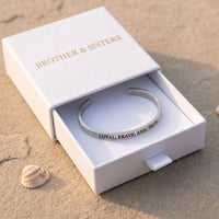 Thumbnail for Bracciale inciso — nella scatola regalo, argento | SKU: lbat-rg