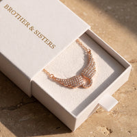 Thumbnail for The rose gold necklace in the Brother & Sisters gift box | SKU: 42002-rose-gold