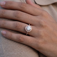 Thumbnail for Anello oro rosa — primo piano dei dettagli, oro rosa | SKU: 101791-4.5-rose-gold