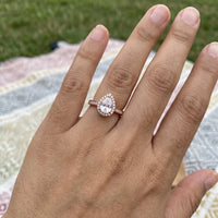 Thumbnail for Anello oro rosa — foto indossata, misura reale, oro rosa | SKU: 505162-4.5-rose-gold
