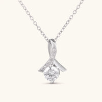 Thumbnail for Collana fiocco — foto prodotto su sfondo bianco, argento | SKU: 6309048