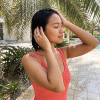 Thumbnail for Anello rettangolare — foto indossata sotto la doccia, waterproof, oro rosa | SKU: 1969566-4-5-rose-gold