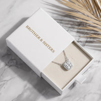 Thumbnail for Collana con zirconi — nella scatola regalo, argento | SKU: 505721