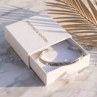 Thumbnail for Bracciale viaggio — nella scatola regalo, argento | SKU: ttfa-rg