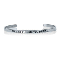 Thumbnail for Bracciale motivazionale — foto prodotto su sfondo bianco, argento