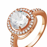 Thumbnail for Anello fidanzamento oro rosa — foto prodotto su sfondo bianco, argento
