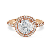 Thumbnail for Anello fidanzamento oro rosa — foto prodotto su sfondo bianco, argento