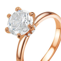 Thumbnail for Anello solitario donna — foto prodotto su sfondo bianco, argento