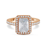 Thumbnail for Anello rettangolare — foto prodotto su sfondo bianco, argento