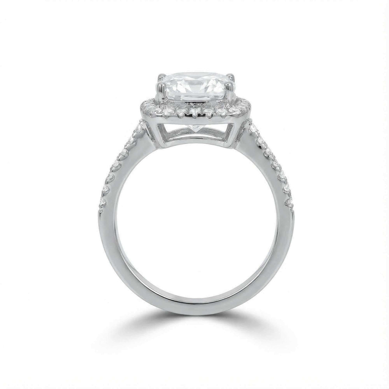 Anello solitario in argento