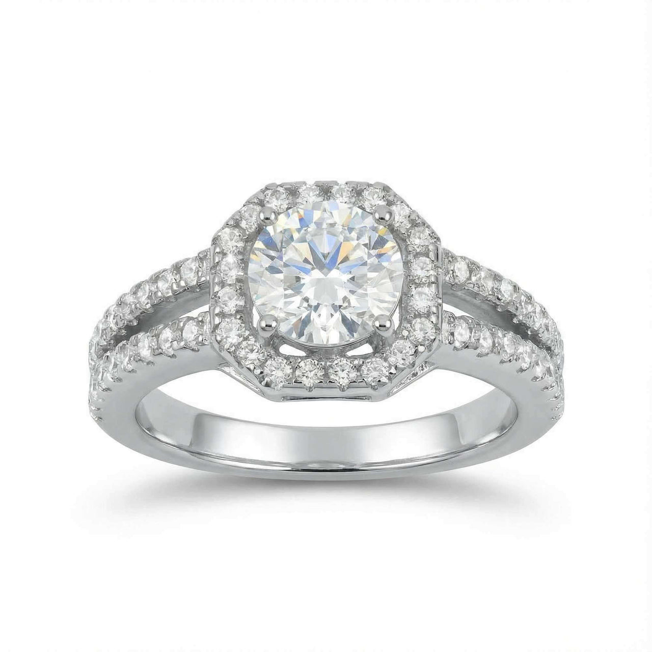 Anello quadrato in argento