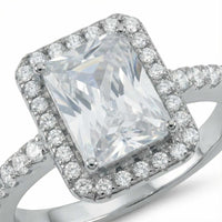 Thumbnail for Anello rettangolare in argento