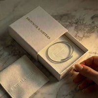 Thumbnail for Wrap Couple Bracelet by Brother & Sisters in elegant packaging with custom engraving options.