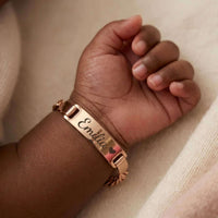 Thumbnail for Infant Bracelet for baby Emilia by Brother & Sisters, personalized charm for little ones, perfect keepsake.