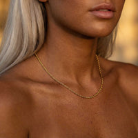 Thumbnail for Rope Chain Necklace by Brother & Sisters, showcasing classic twisted texture, perfect for layering and everyday wear.