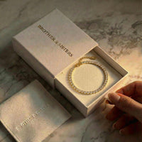 Thumbnail for Tennis Bracelet by Brother & Sisters, elegantly presented in a box with sparkling zirconia for everyday wear.