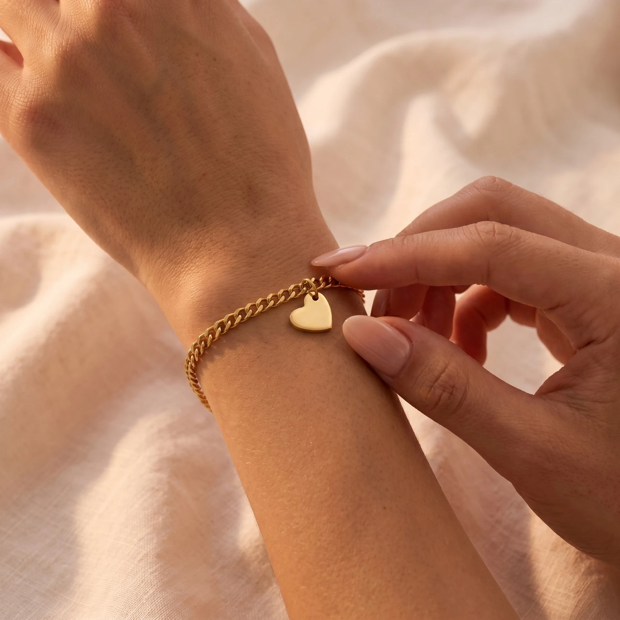 Heart Cutout Bond Matching Bracelet Set shot 14