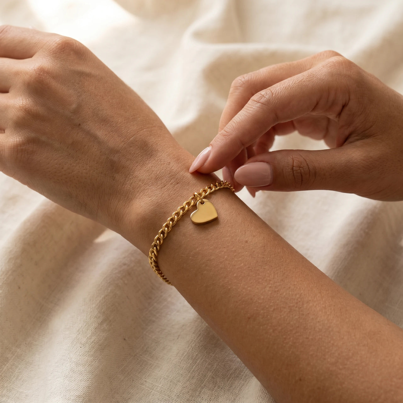 Heart Cutout Bond Matching Bracelet Set shot 15