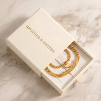 Thumbnail for Heart Cutout Bond Matching Bracelet Set shot 19