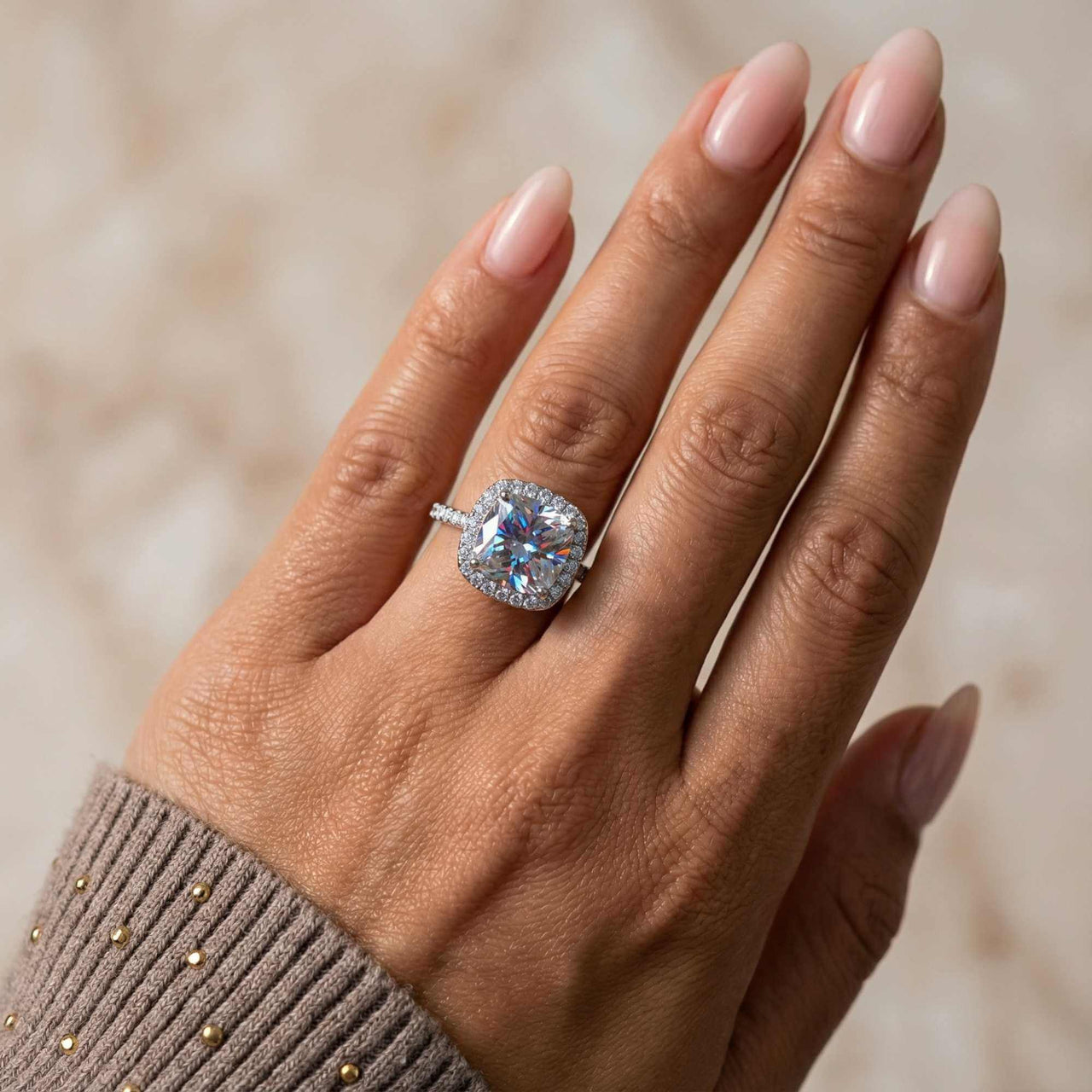 Anello solitario in argento