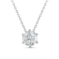Thumbnail for Collana solitario con moissanite