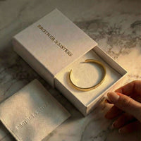 Thumbnail for Matching Couple Bracelet by Brother & Sisters in elegant packaging, showcasing the personalized cuff design.