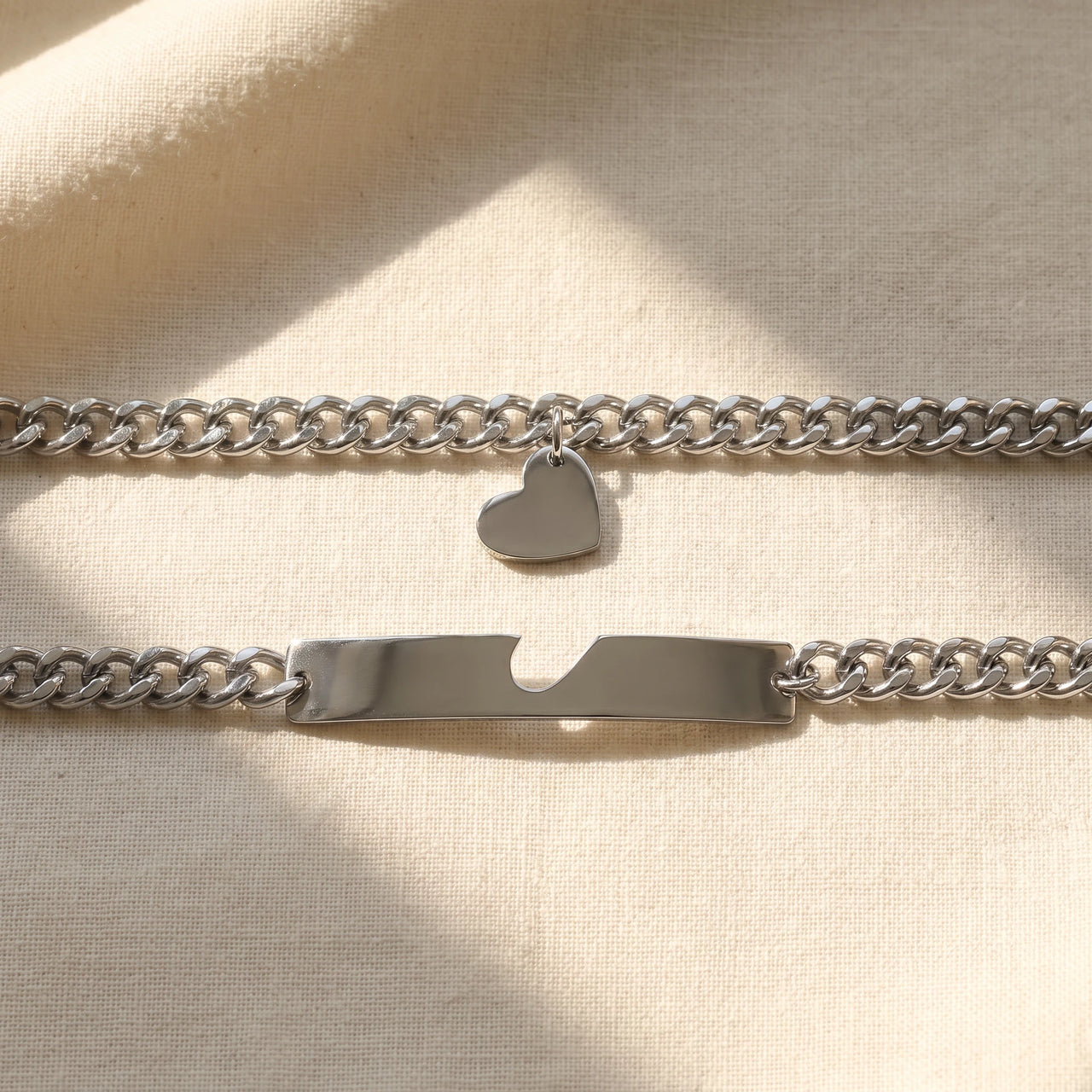 Heart Cutout Bond Matching Bracelet Set shot 26