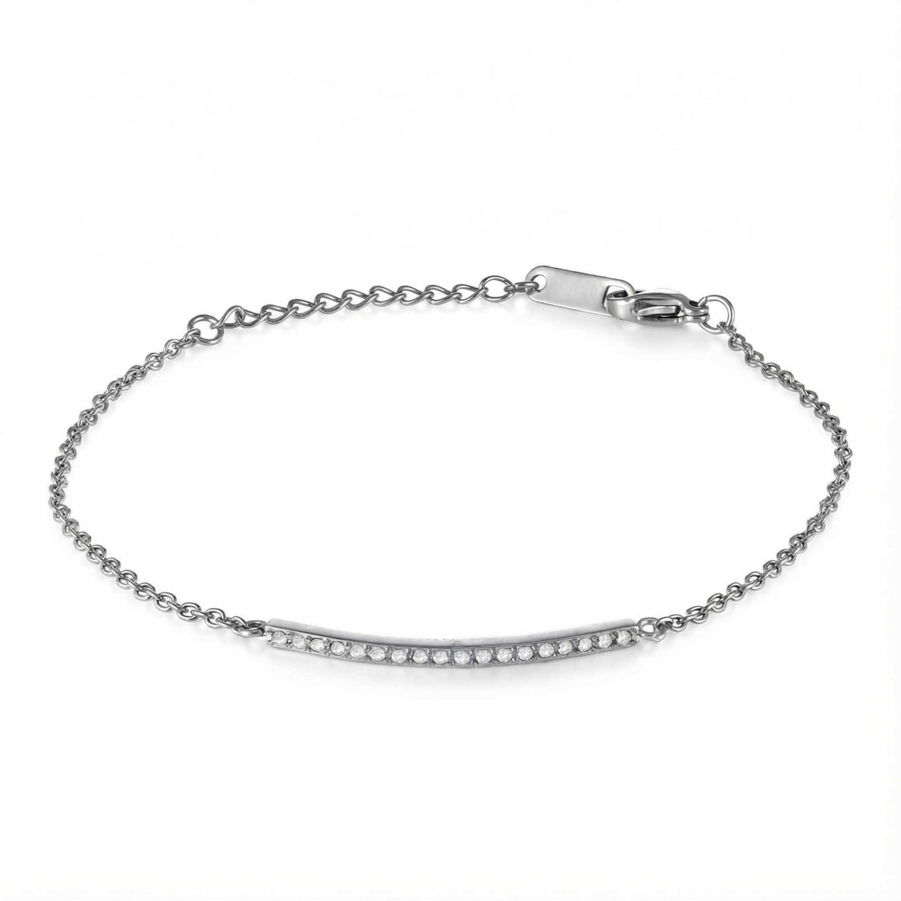 Bracciale con barra di cristalli
