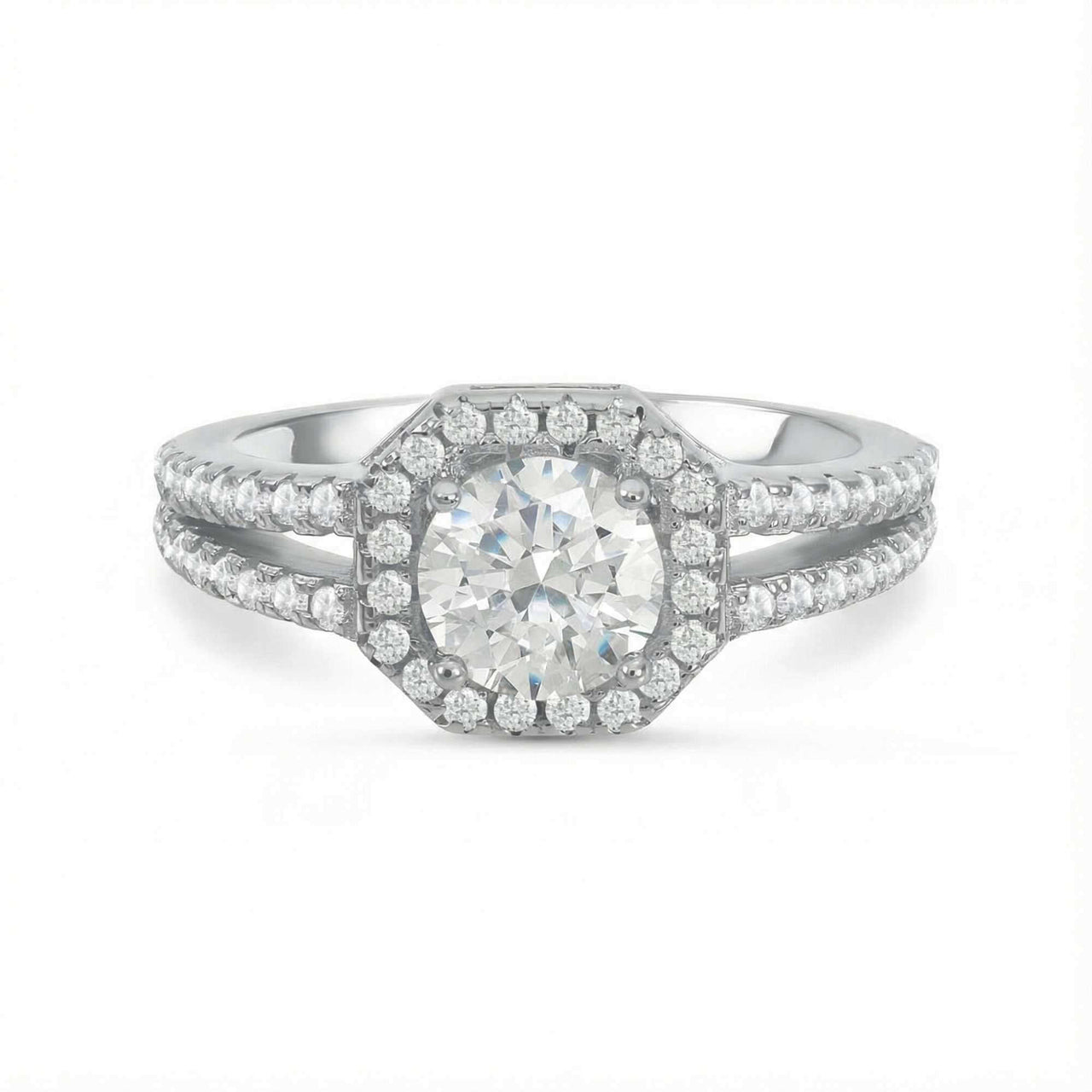 Anello quadrato in argento