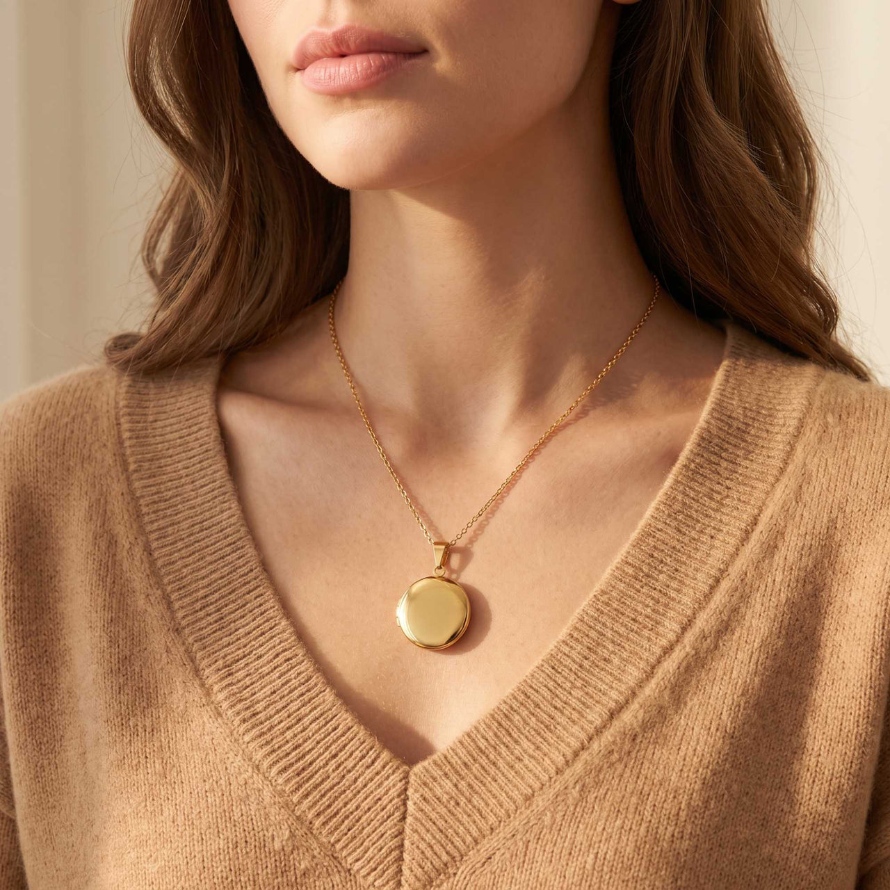 Collana medaglione con foto