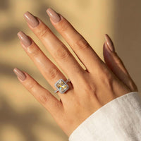 Thumbnail for Anello rettangolare in argento