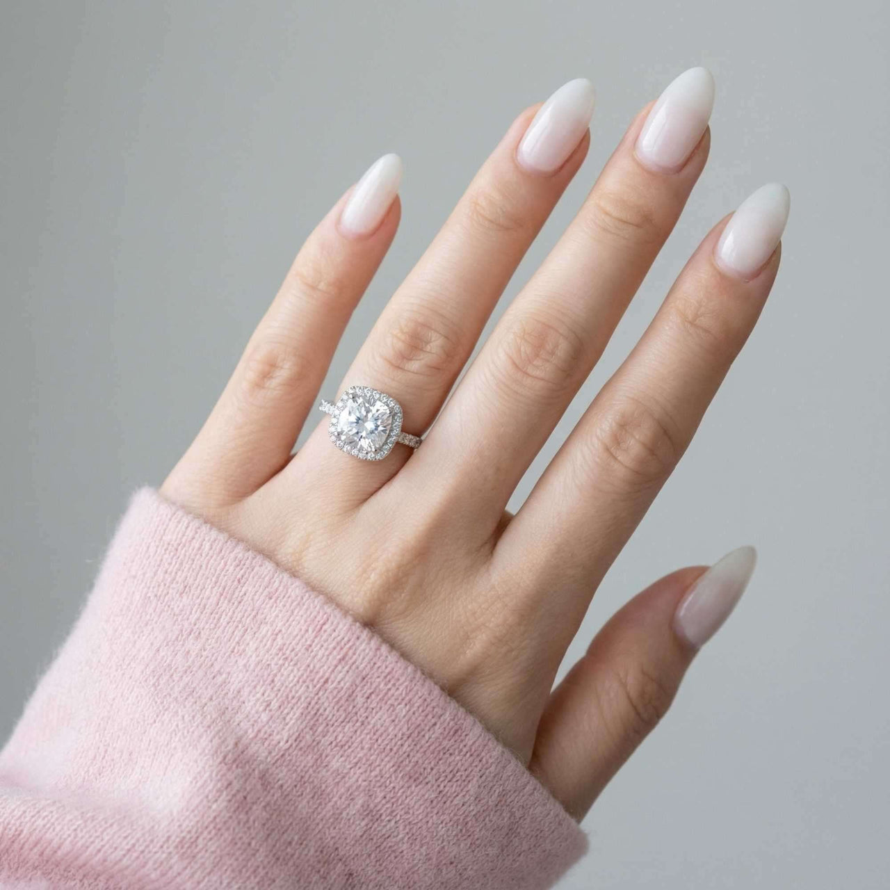 Anello solitario in argento
