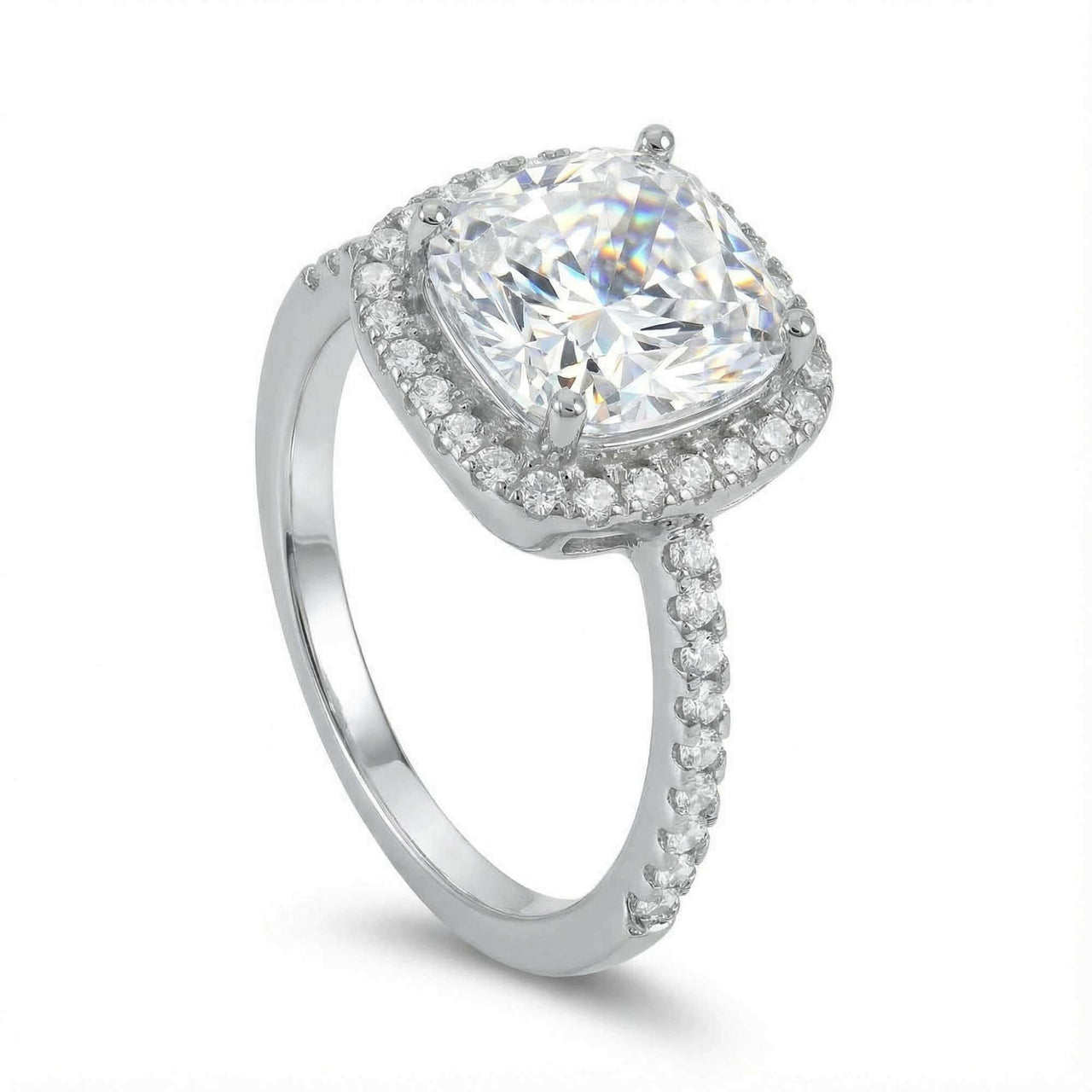 Anello solitario in argento